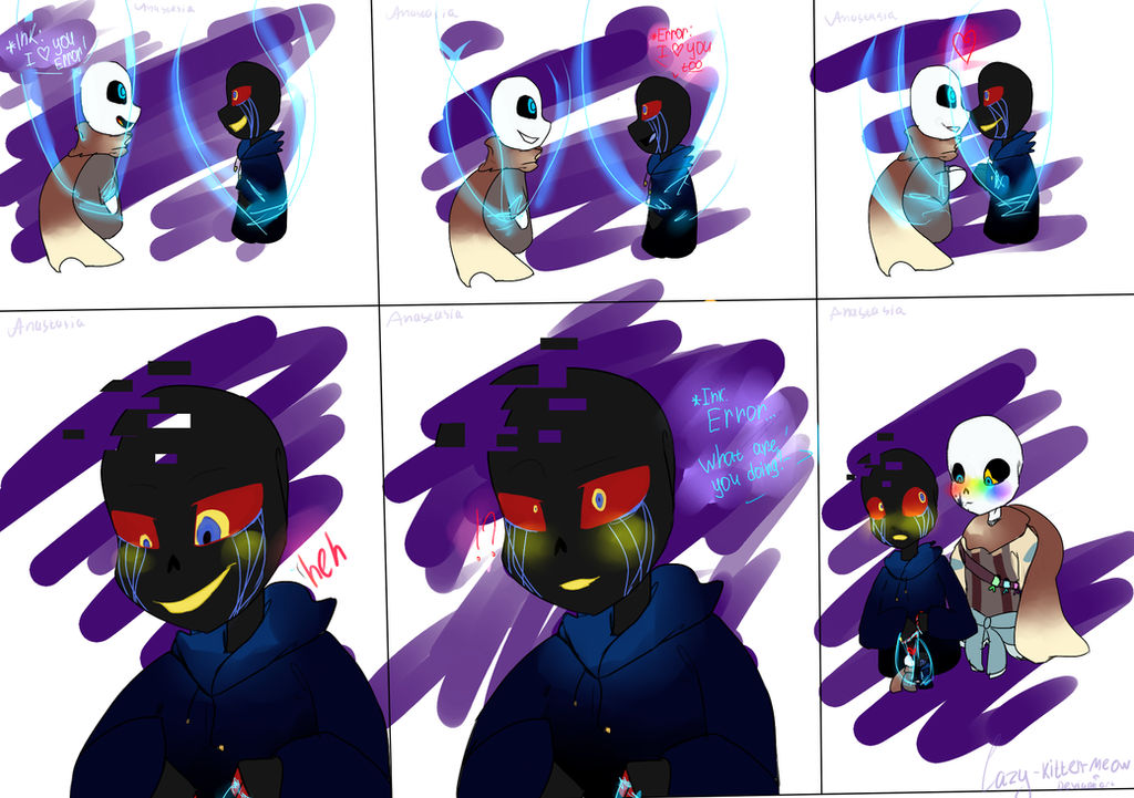 Undertale Comics Ink And Error Eng By Lazy Kitten Meow On Deviantart