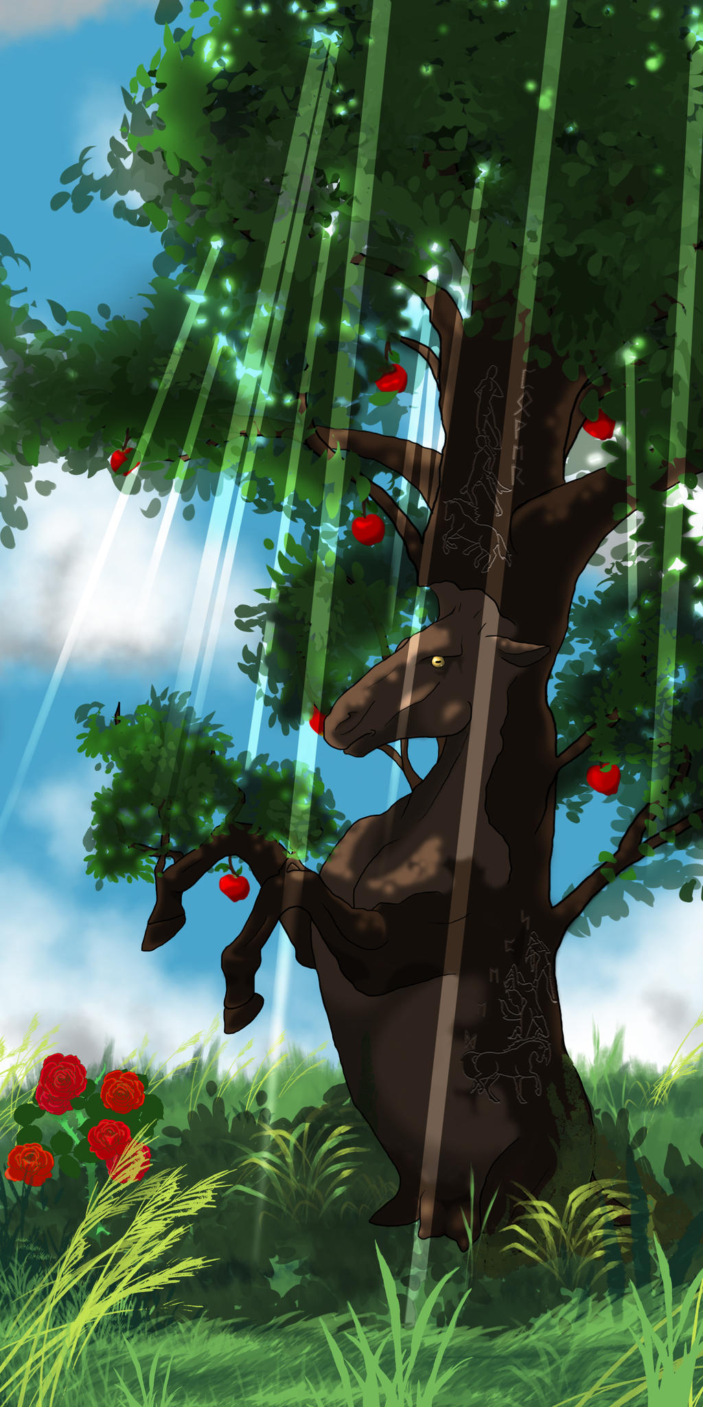 Enchanted Apple Tree by iplank on DeviantArt