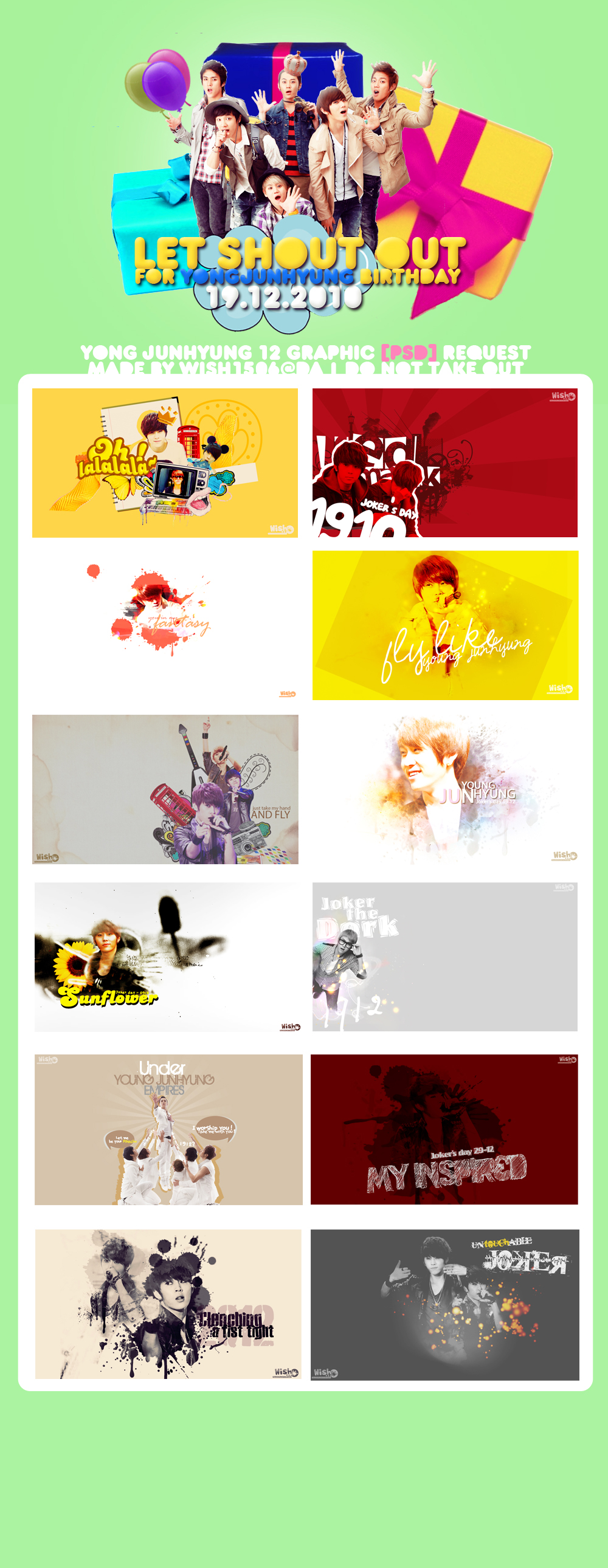 JunHyung Birthday pack PSD tut