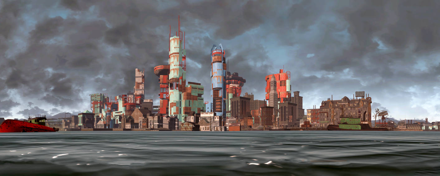 Fallout 4 Boston Panorama by Ruddin92 on DeviantArt