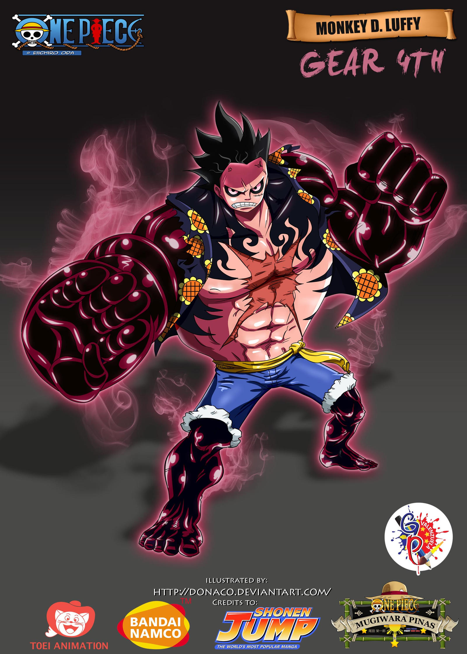 Monkey D Luffy - Nika - One piece 1044 by caiquenadal on DeviantArt