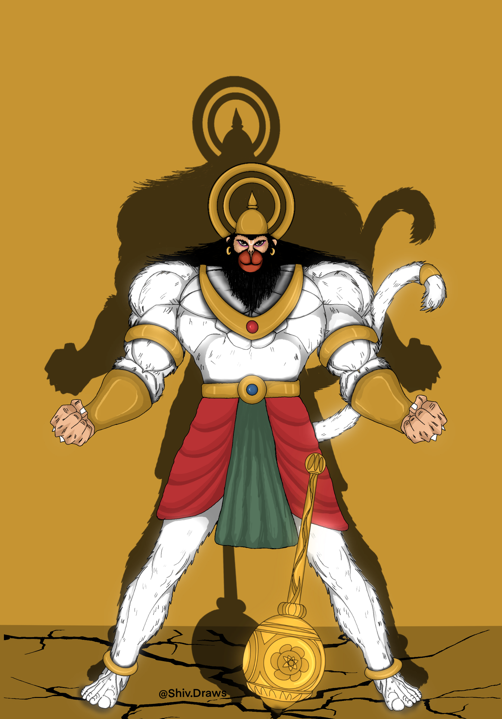 Hanuman by mvagh on DeviantArt