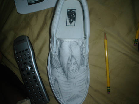 Nagato Pain Vans Shoe Sketch 1