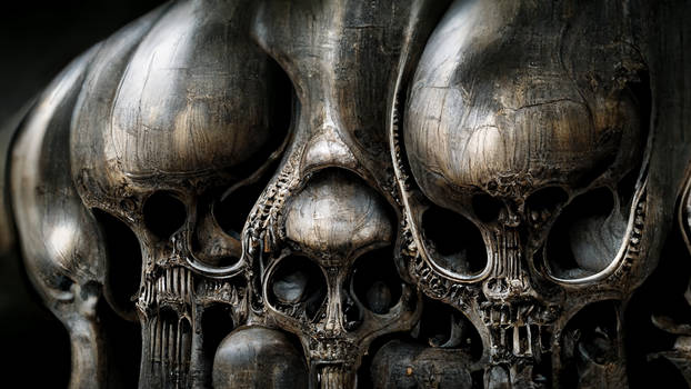 CFORS big giger biomorph architecture skulls woman