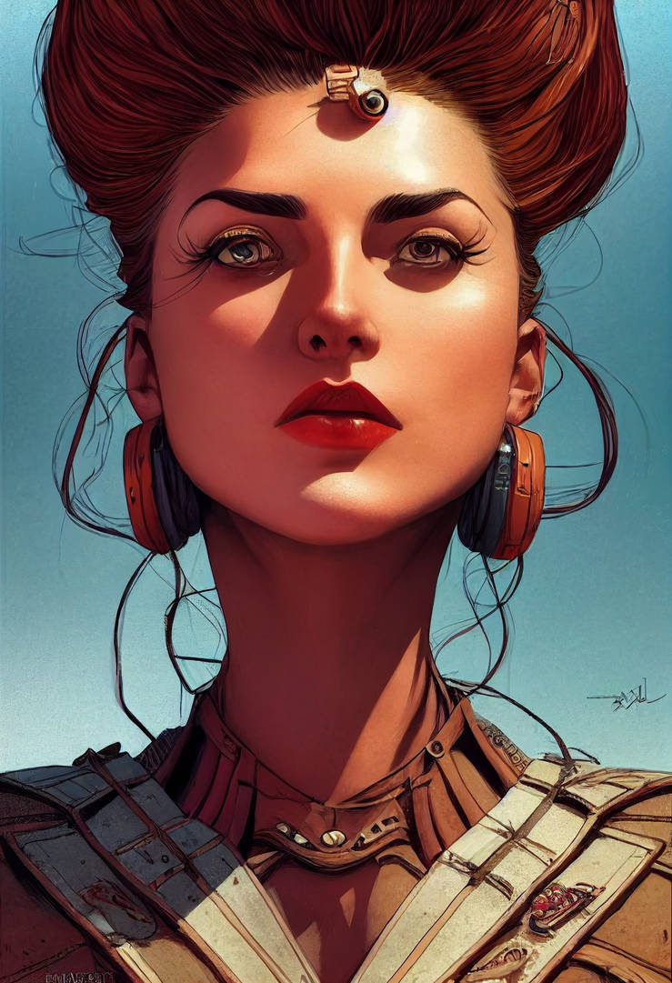 Humanoid Pin CFORS a beautiful humanoid pin-up woman by Enki Bi by CFORS-2022 on ...
