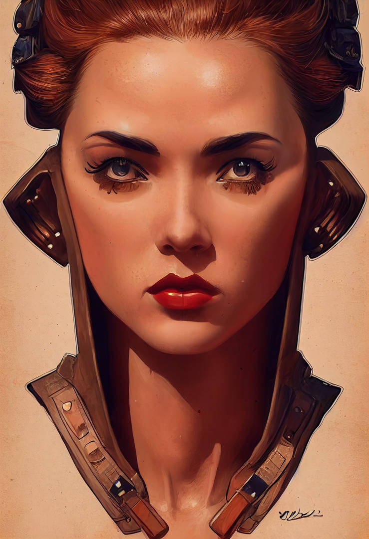 Humanoid Pin CFORS a beautiful humanoid pin-up girl by Enki Bil by CFORS-2022 on ...