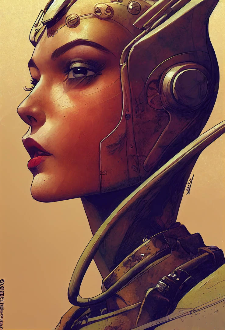 Humanoid Pin CFORS a beautiful humanoid pin-up girl by Enki Bil by CFORS-2022 on ...