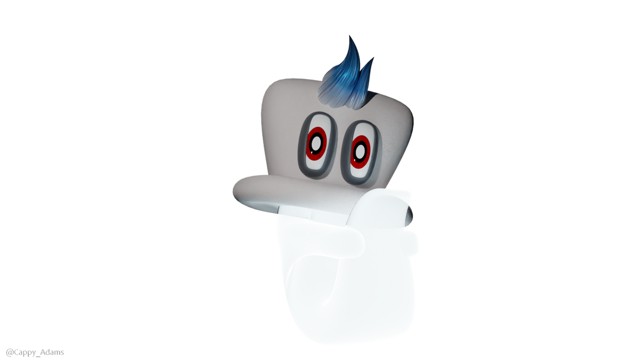 Cappy Behind Cappy holding his tail by CappyAdams on DeviantArt