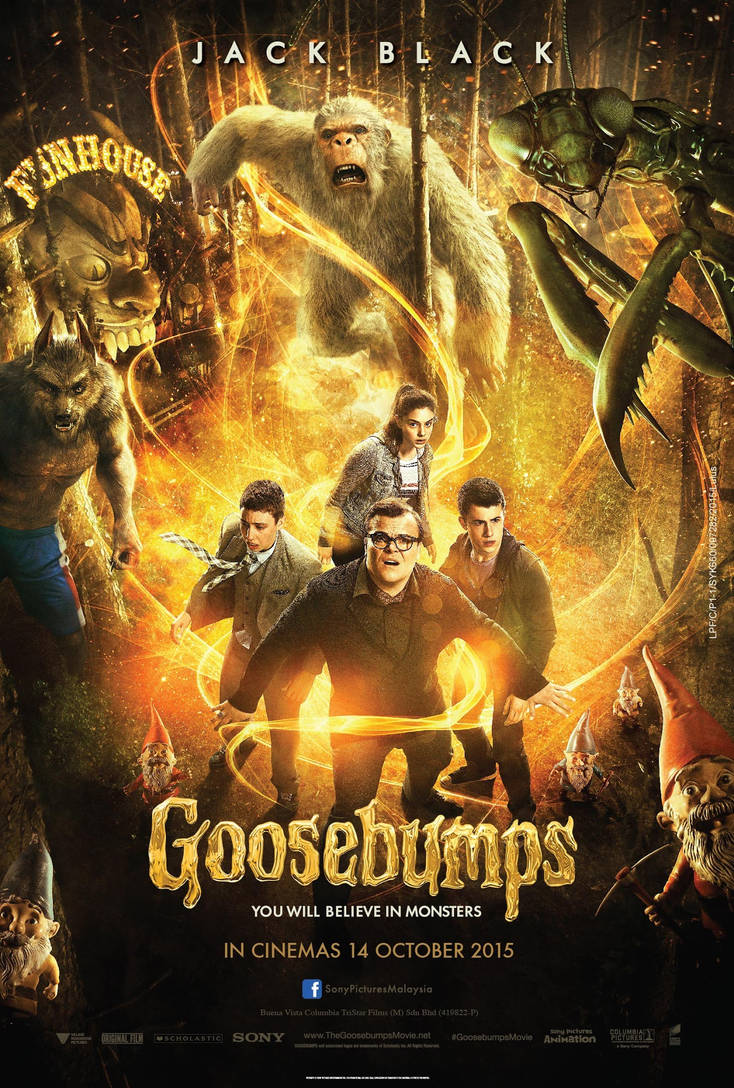 Рейтинги ужасов 2015. Ужастики Goosebumps. (2015) Постер.