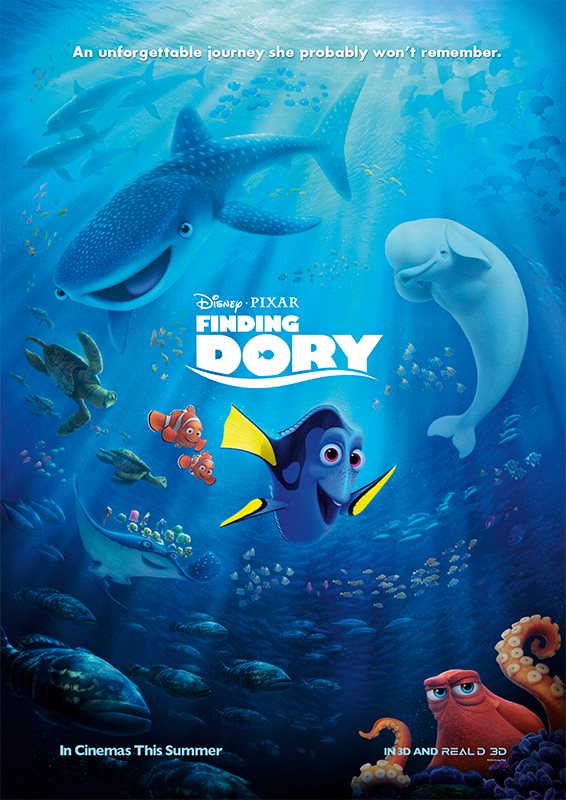 Poster Final de FINDING DORY (2016).