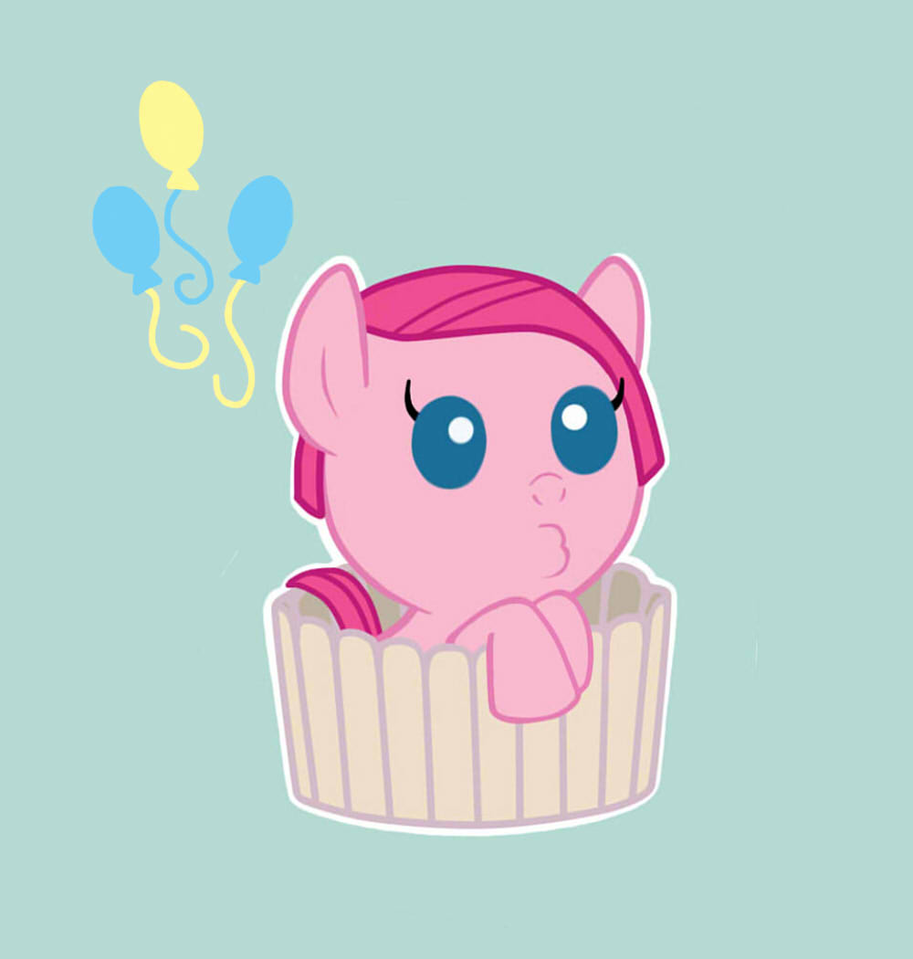 Little Pinkie Pie In A Cupcake Case