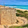 Stone wall at the beach 4/9/2020