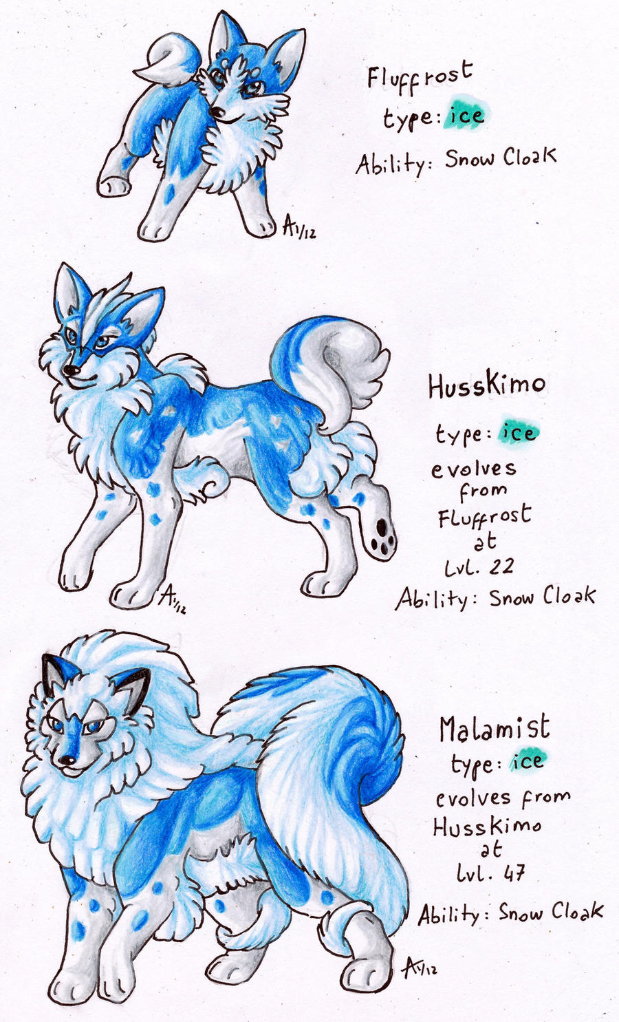 Fakemon -Husky Dogs