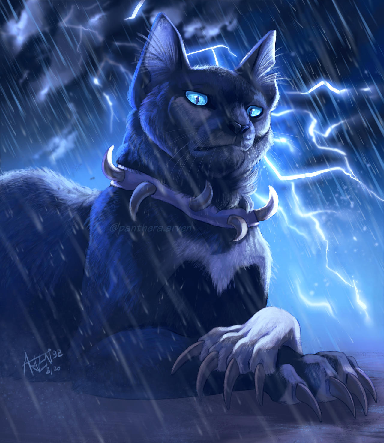 Scourge (Art by meocchia)  Warrior cats scourge, Warrior cats art, Warrior  cats