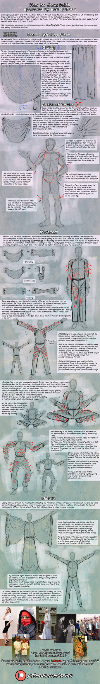 Patreon Tutorial: How To Draw Folds on Clothes