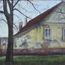 House, two trees
