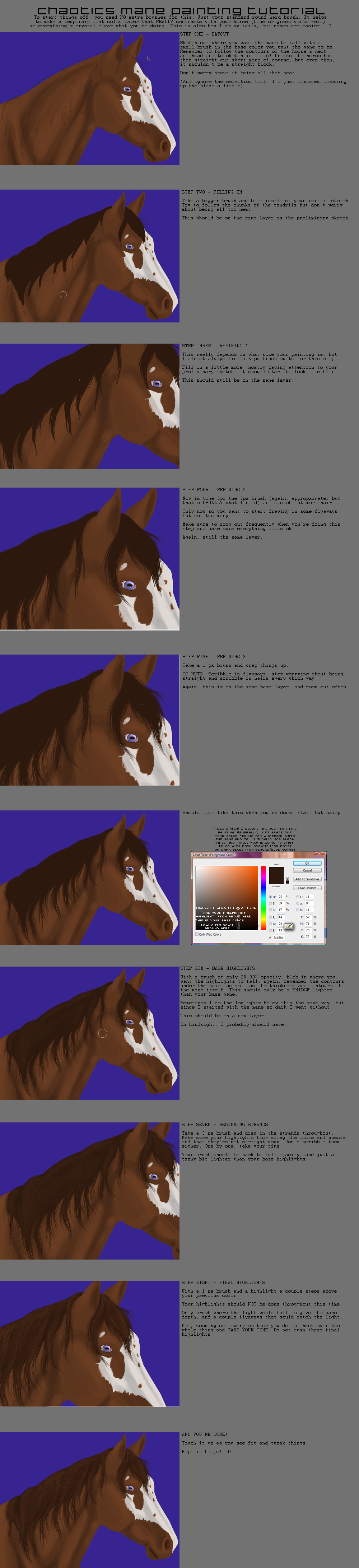 Mane Painting Tutorial