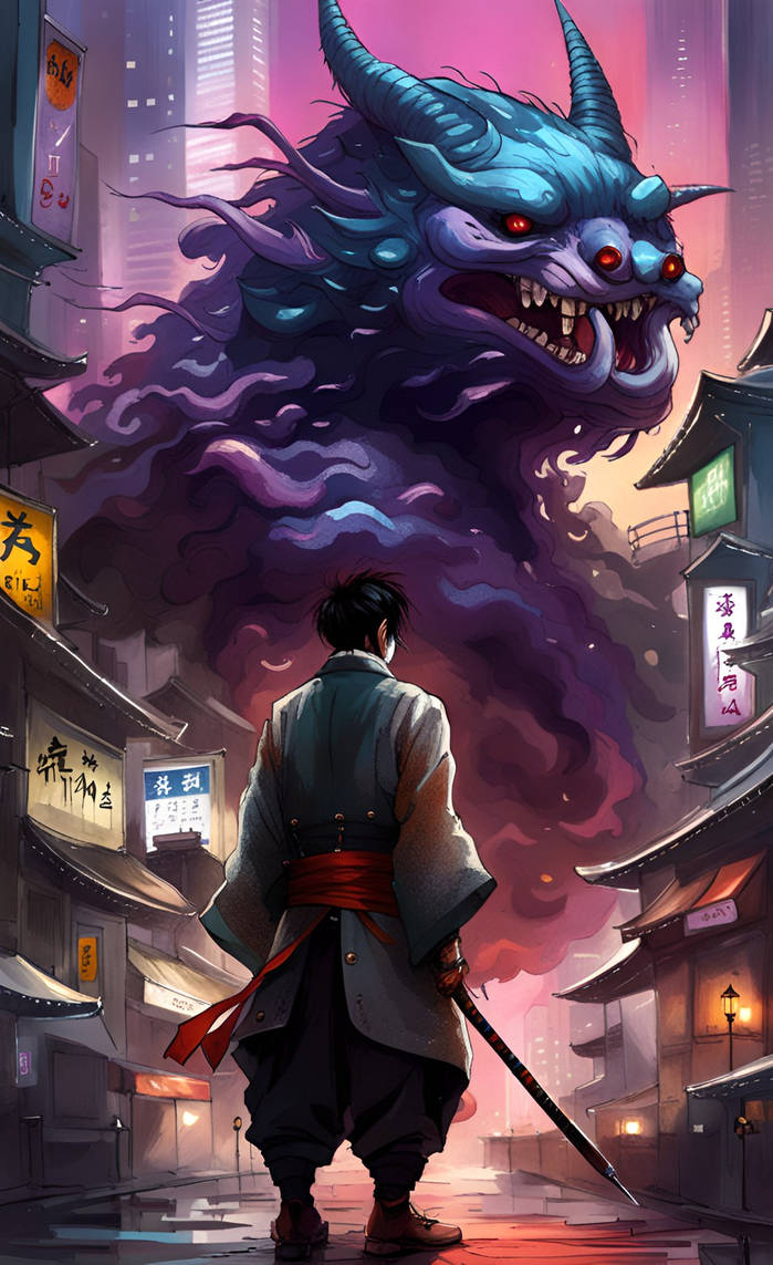 samurai dragon battle by fox4355 on DeviantArt