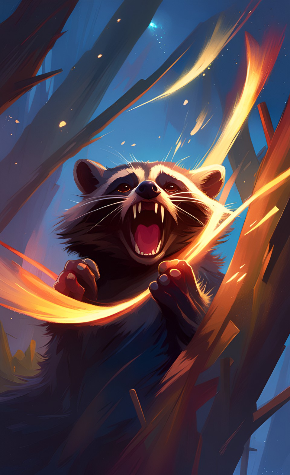 angry raccoon by fox4355 on DeviantArt