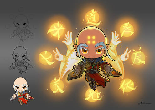 Chibi Shaolin Monk Master