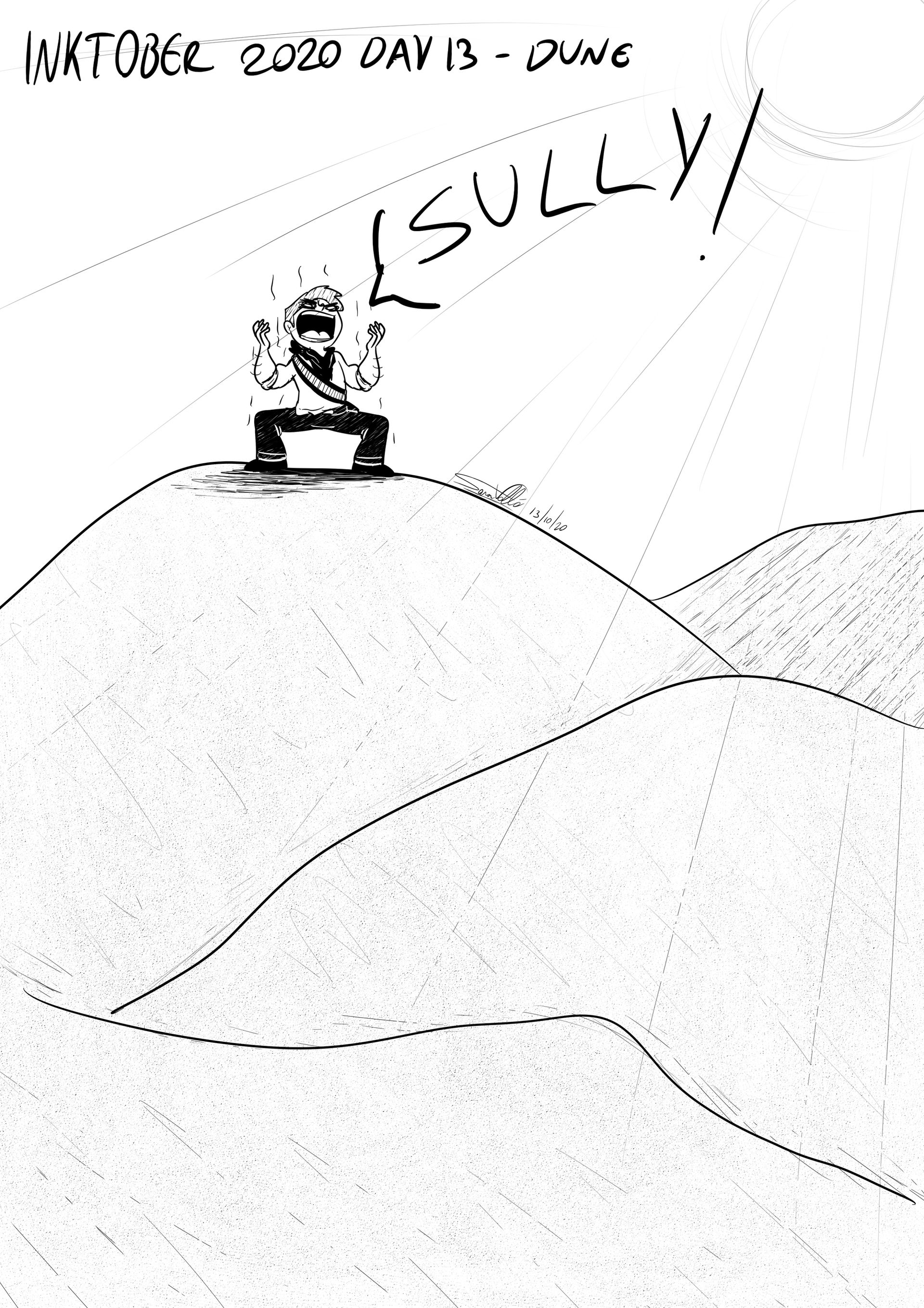 Inktober 2020 Day13 - Dune