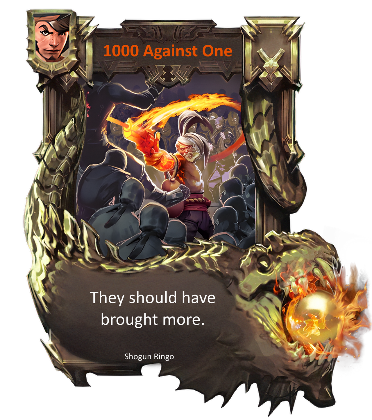 Shogun Ringo Legendary Card Shogun Ringo - 1000 Against One by vgmms on DeviantArt