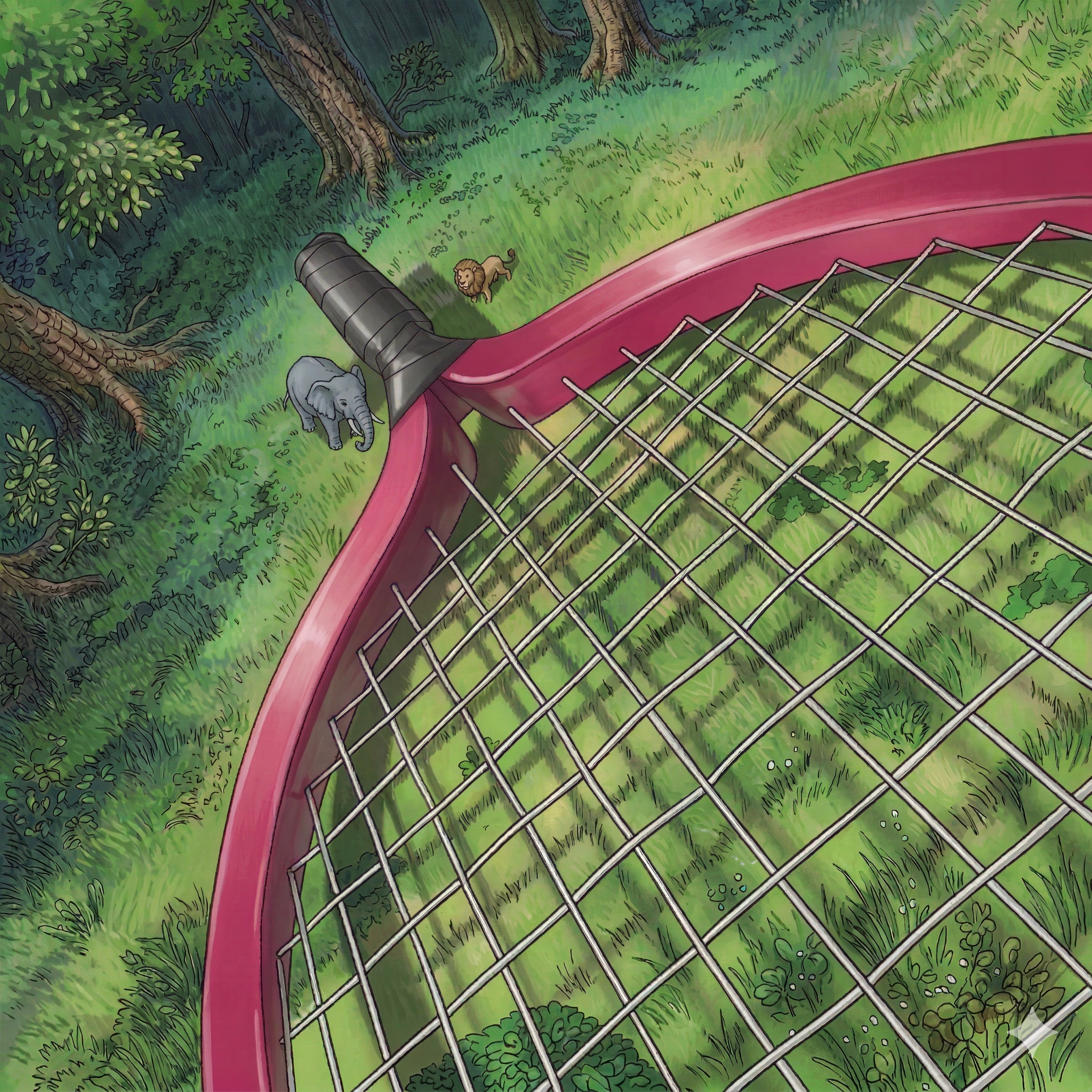 Anything But A Racket Giant Racket by DiaboundCards on DeviantArt