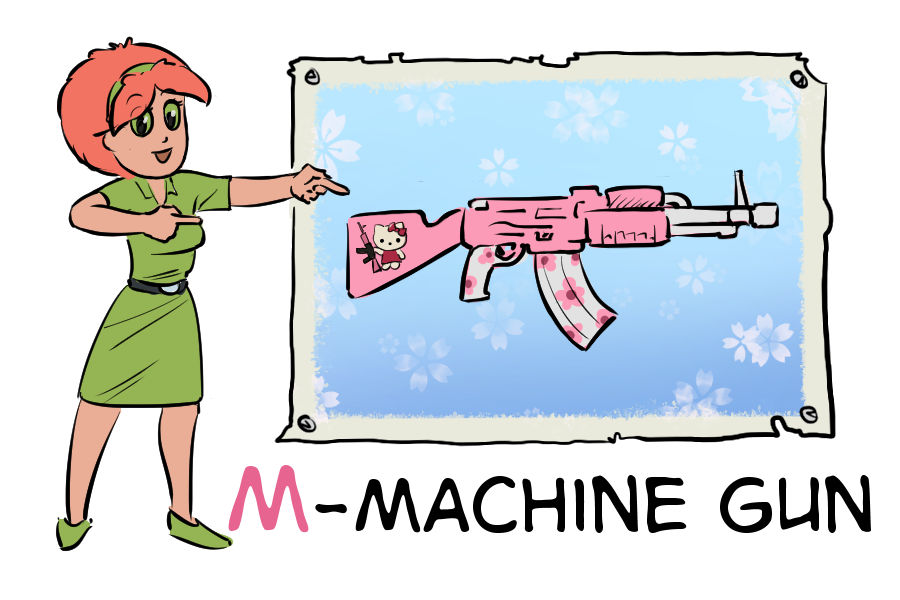 Alphabet M-Machine Gun by TarXor