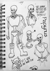 Undertale | Papyrus sketches