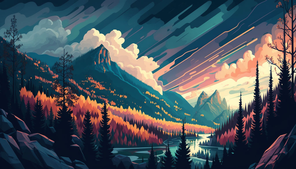 Vector landscape 6 by AngelForMe on DeviantArt