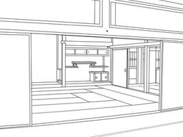 japanese Room free lineart