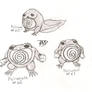 Poliwag, poliwhirl y poliwrath