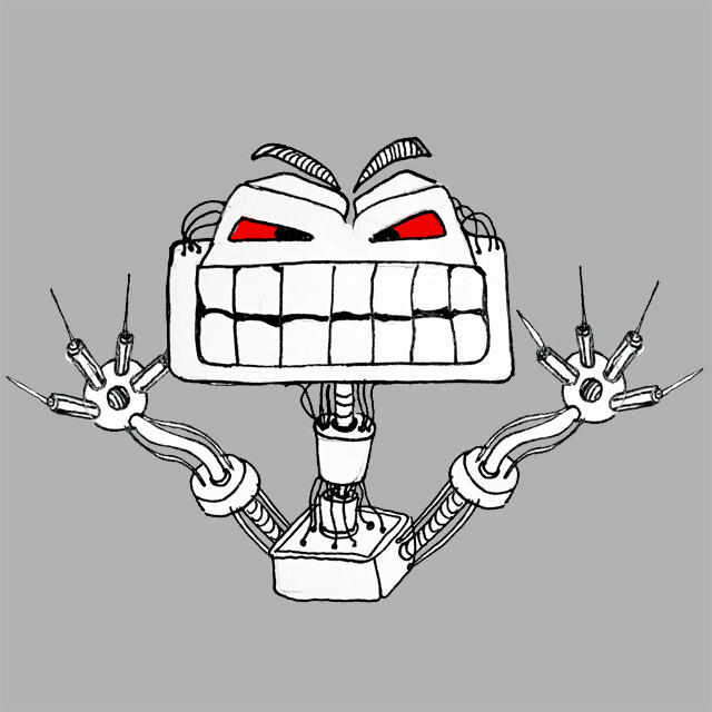 Angry Robot by strangelilcreatures on DeviantArt