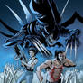 Wolverine and Ripley Vs. A Xenomorph