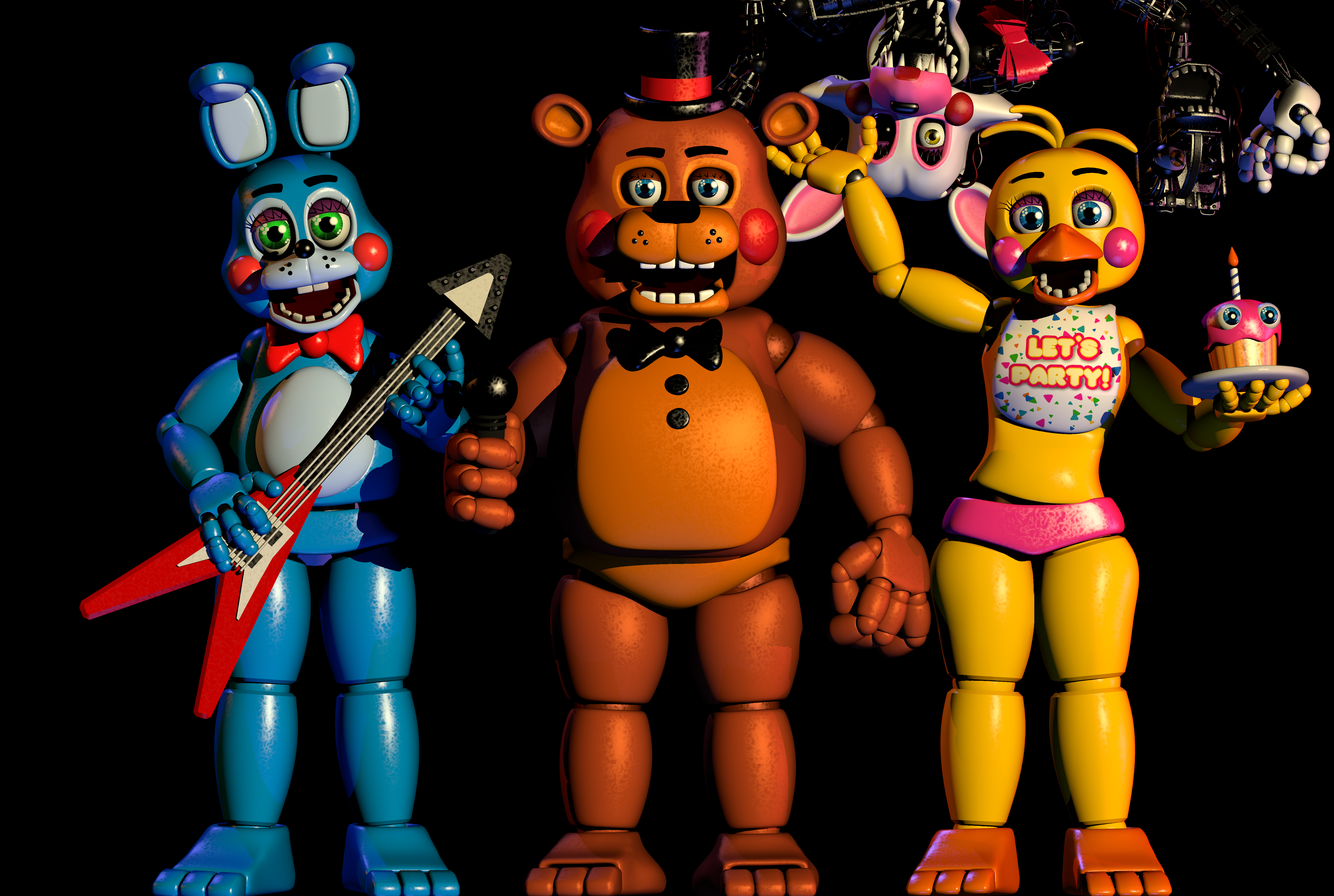 Toys Animatronics FNAF 2 by zueiroooooooooooo on DeviantArt