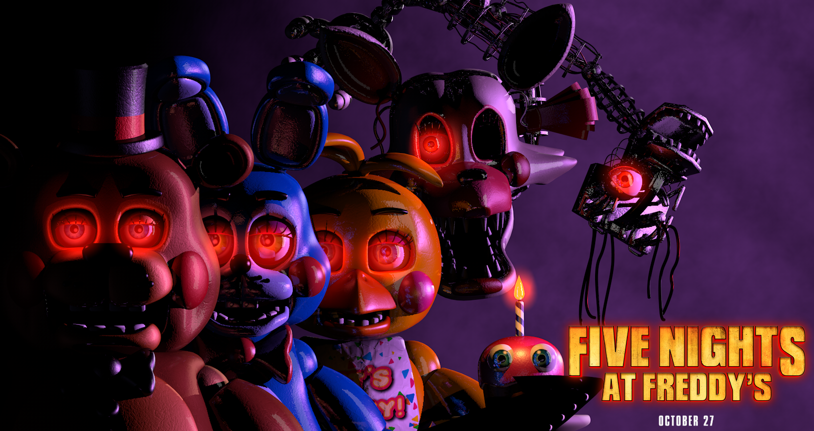 FNAF 1 Main Animatronics by zueiroooooooooooo on DeviantArt