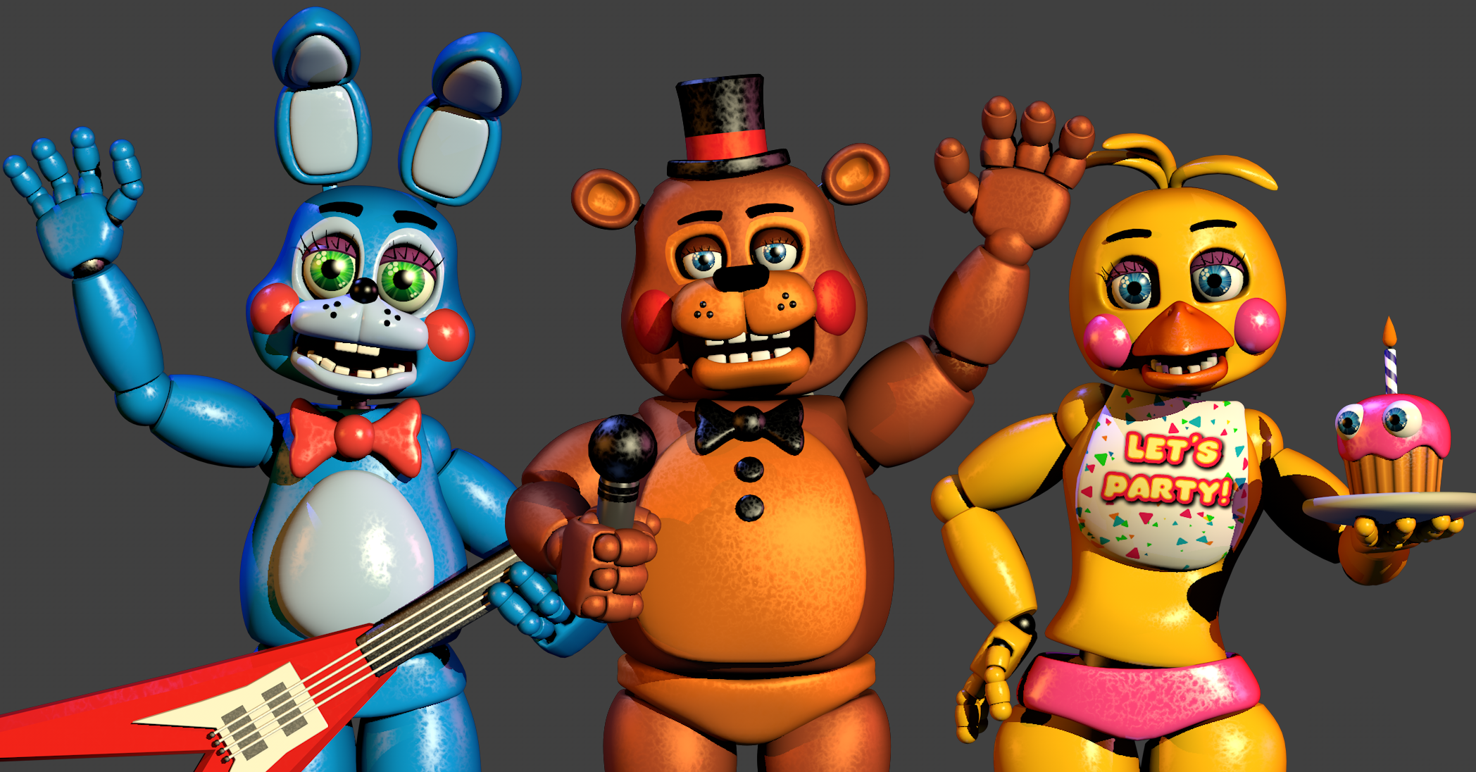 Toys Animatronics FNAF 2 by zueiroooooooooooo on DeviantArt