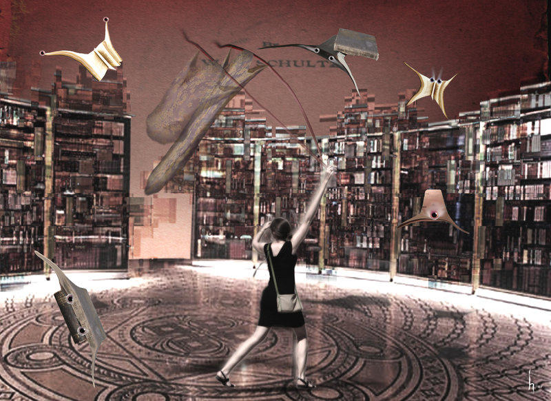 Library Nightmare Nightmare in the library by lostbooks on DeviantArt