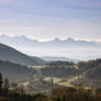 Landscape with the mountains