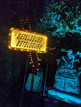 Beetlejuice sign.