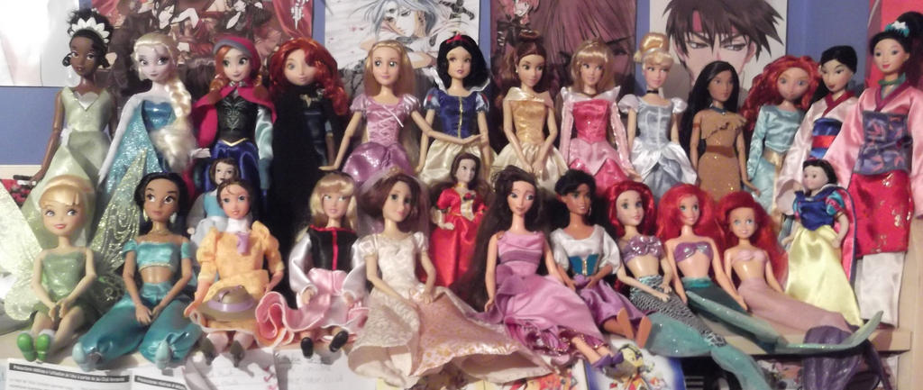 All Disney Princesses Dolls by fragolette on deviantART