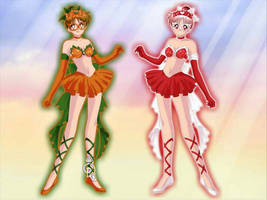 My 2 Sailor Moon Oc's Candy Cane And Pumpkin