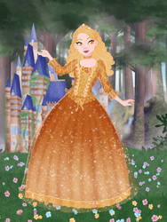 Golden Barbie Princess