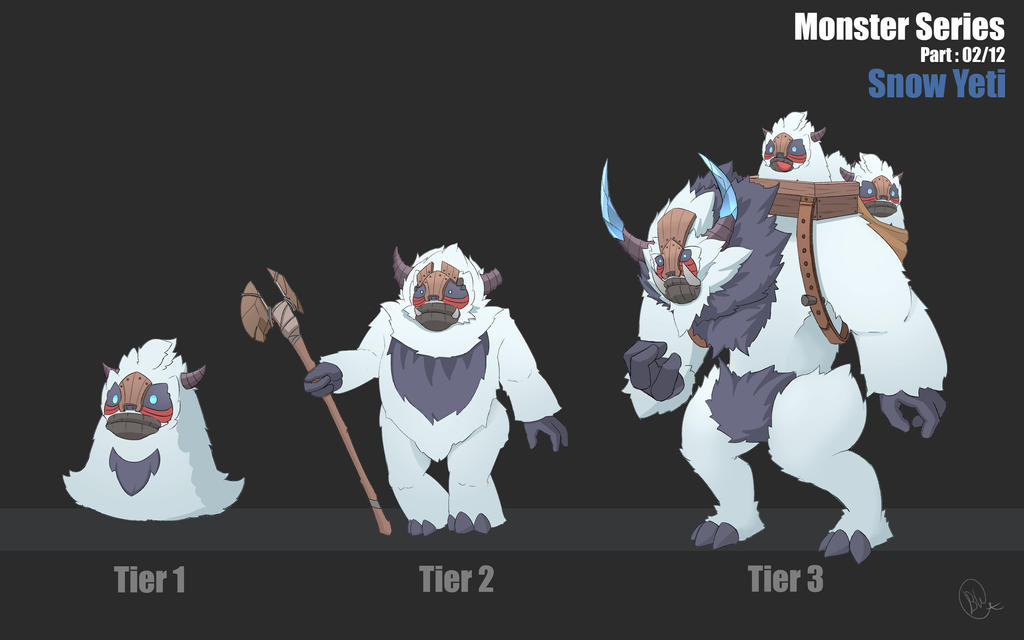 Snow yeti by Blueakasa on DeviantArt