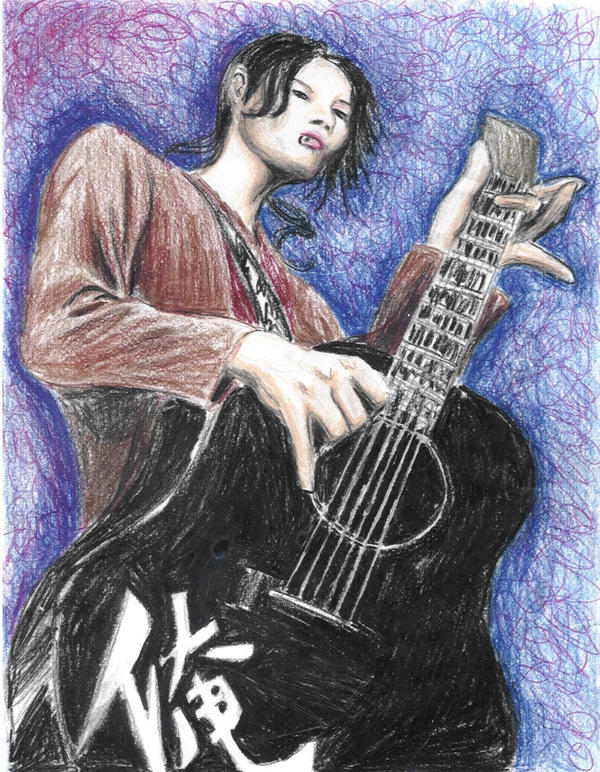 Miyavi playing guitar