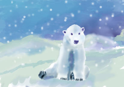 Polar Bear in the Snow