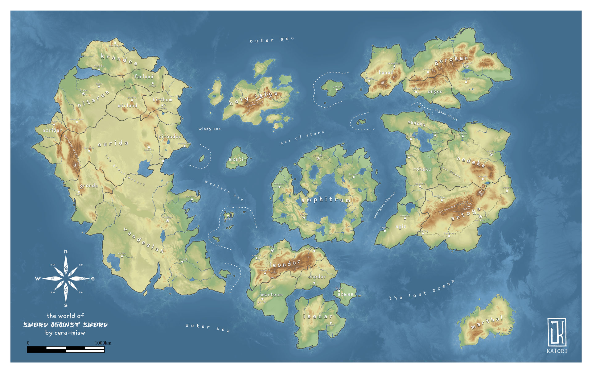 Sword Against Sword World Map by JK-katori on DeviantArt