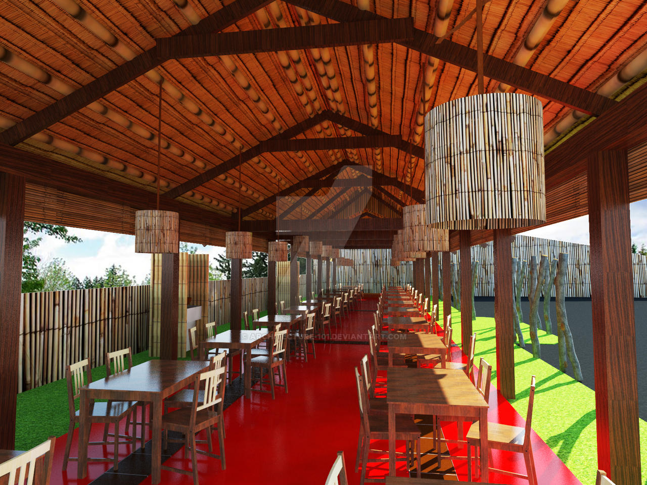 Native Restaurant Design by Architecture-101 on DeviantArt
