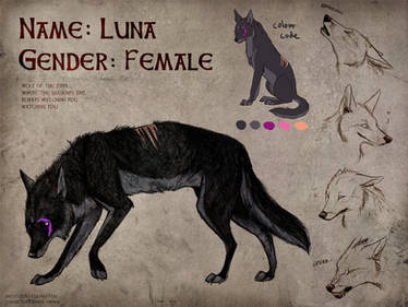 Commission  Sheet Luna By Culpeo Fox