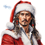 Johnny Depp As Santa